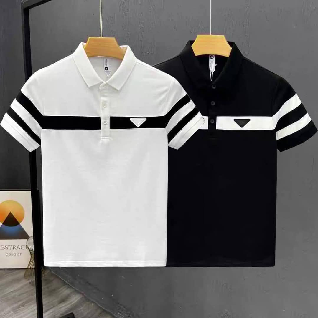 SP08 Black & White 2 pcs Combo POLO T-Shirt