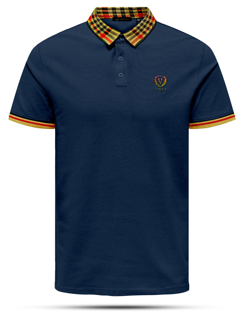 SP09 Navy Blue Varsace Polo Shirt