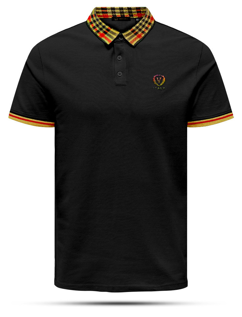 SP09 Black Varsace Polo Shirt