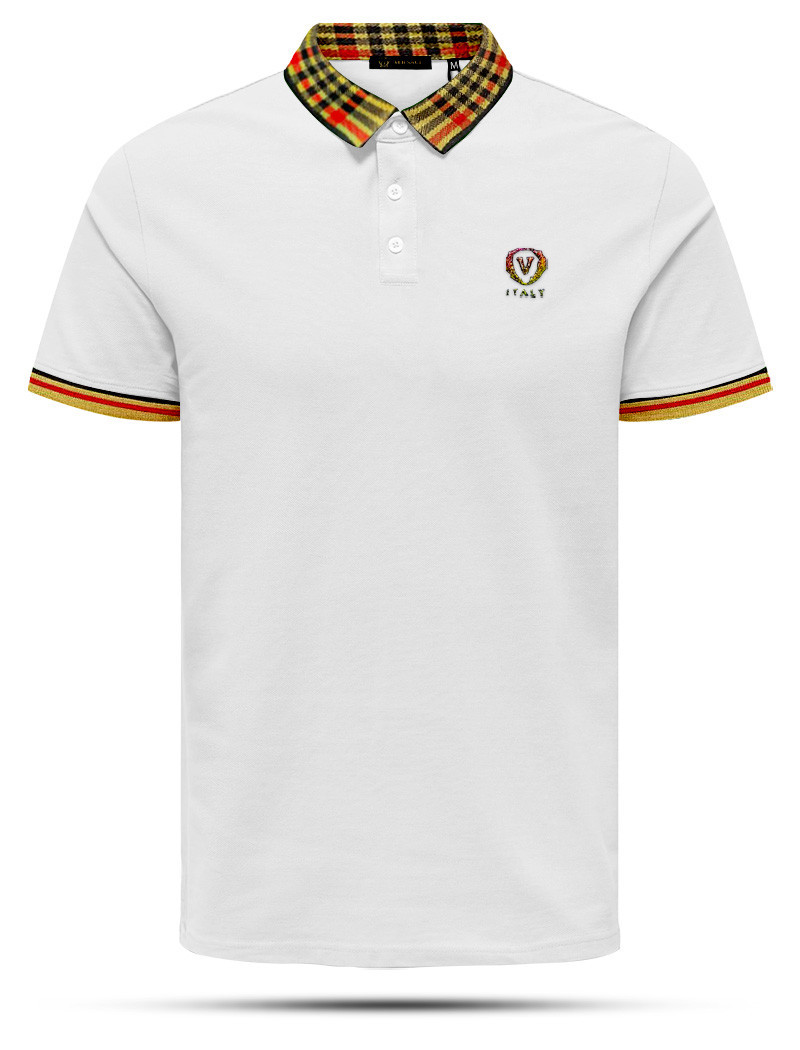 SP09 White Varsace Polo Shirt