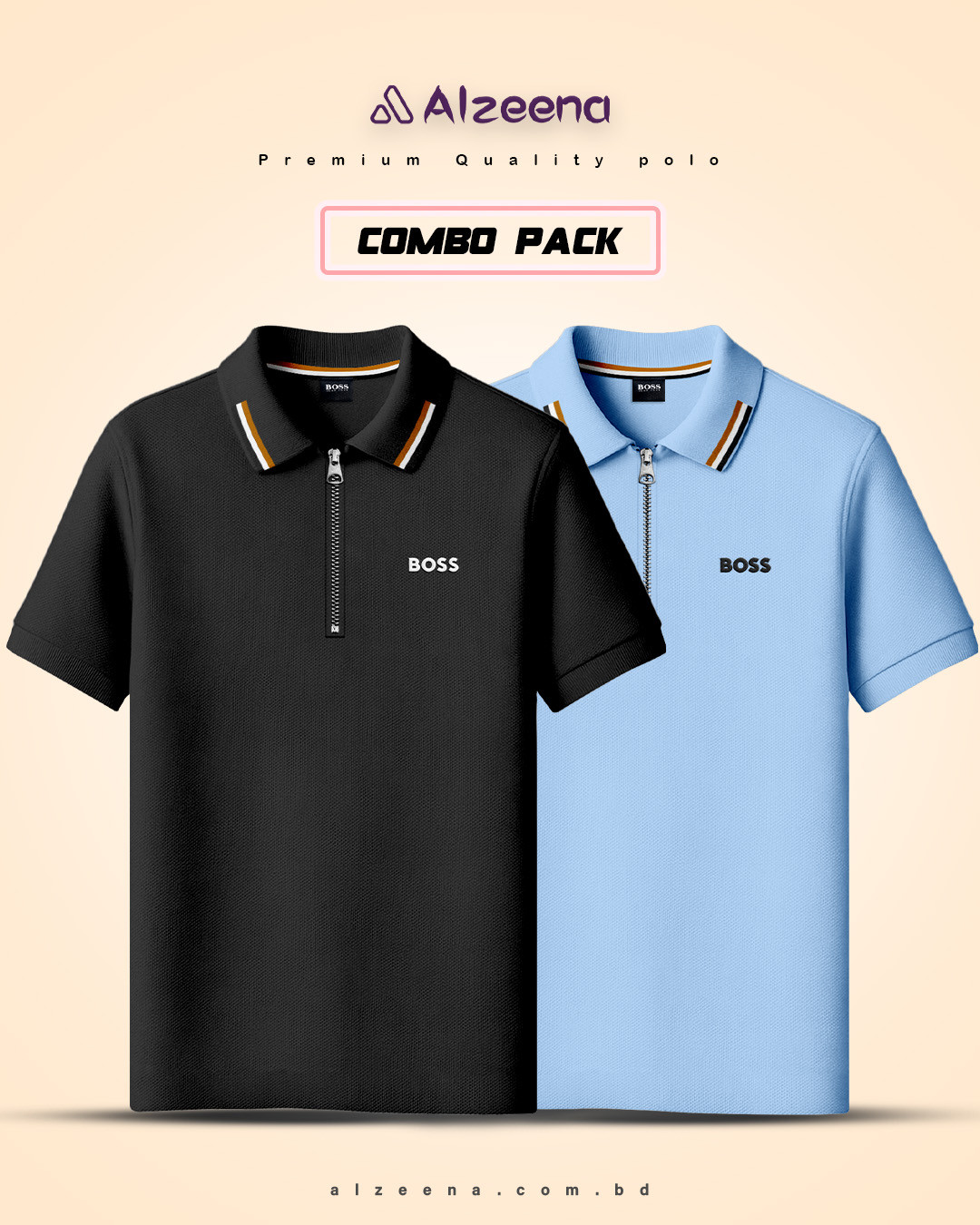SP10 B&SB 2 pcs Combo Men's Polo