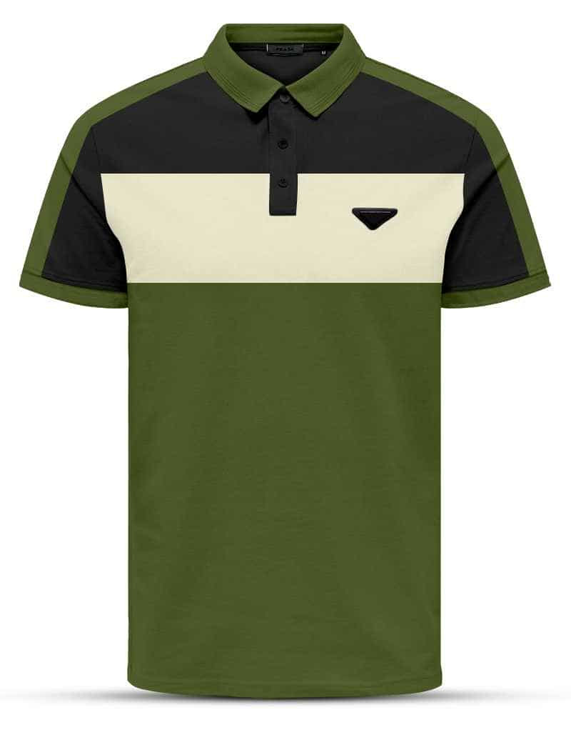 Expl10 Olive men's polo
